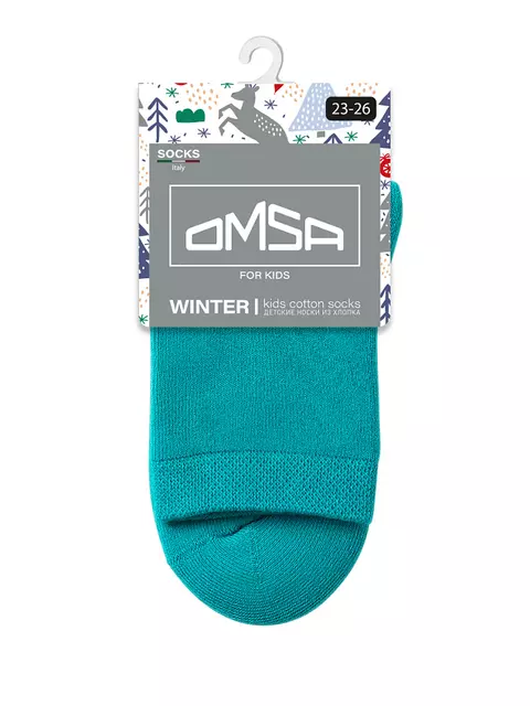 Теплые детские носки omsa kids calzino 21c05 acqua, , 31-34 (18-20), OMSA, - 6
