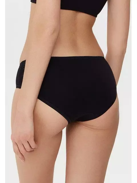 Трусики женские "слип" средней посадки basic lb 2014 black, 20С-1054ТСП, 98/M, CONTE ELEGANT,  - 2
