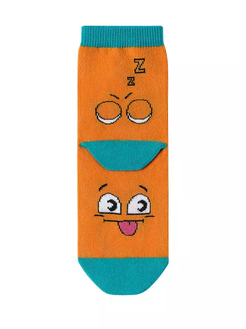 Носки детские (смайлики) omsa kids calzino 21p42 orange, , 31-34 (18-20), OMSA, - 4