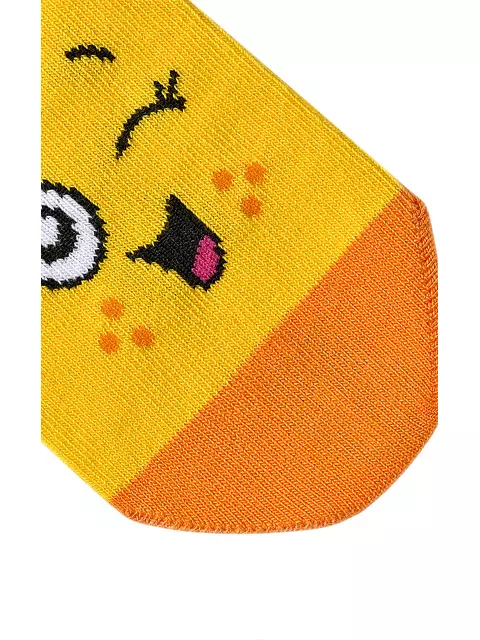 Носки детские (смайлики) omsa kids calzino 21p42 giallo, , 35-38 (20-22), OMSA, - 3