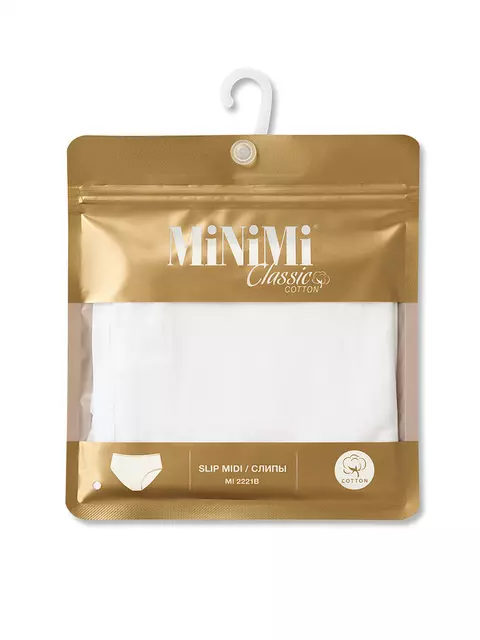 Женские трусы-слипы minimi 2221b classic bianco, , 44 (S), MINIMI, - 6
