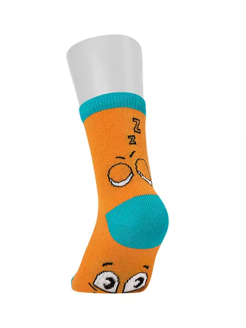 Носки детские (смайлики) omsa kids calzino 21p42 orange, , 31-34 (18-20), OMSA, - 2