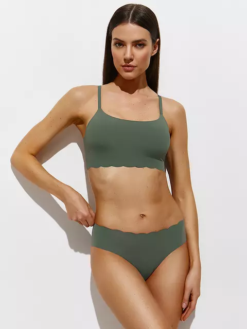 Трусы женские слипы (лазерная обработка края) omsa omd 2213b invisible slip militari, , 42 (XS), OMSA, - 4