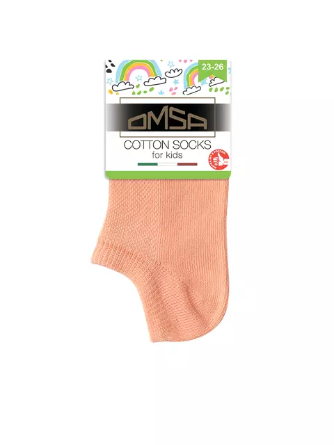 Носки детские короткие omsa kids calzino 21c01 peach, , 31-34 (18-20), OMSA, - 2
