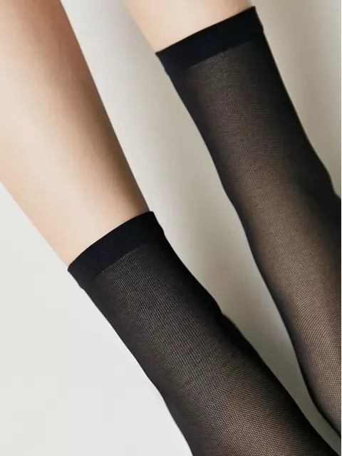 Носки женские tulle (2 пары) nero, 21С-186СП, 36-39 (23-25), CONTE ELEGANT,  - 3