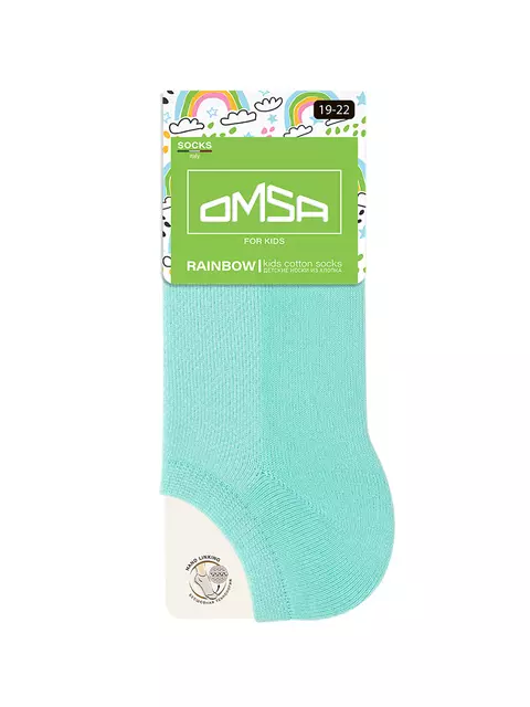 Носки детские короткие omsa kids calzino 21c01 menta, , 31-34 (18-20), OMSA, - 3