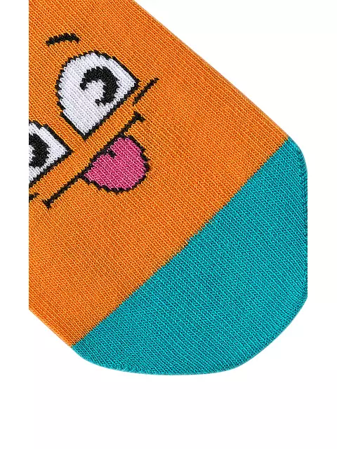 Носки детские (смайлики) omsa kids calzino 21p42 orange, , 31-34 (18-20), OMSA, - 3