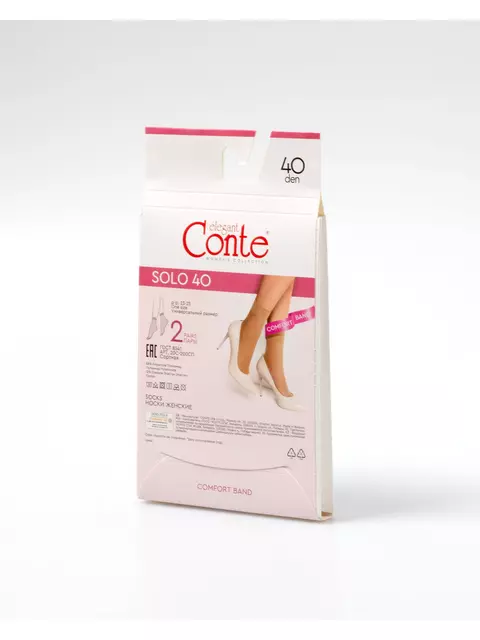 Носки женские solo 40 (2 пары) natural, 20С-200СП, 36-39 (23-25), CONTE ELEGANT,  - 4