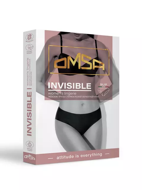 Трусы женские слипы omsa omd 2211b invisible slip verde foresta, , 42 (XS), OMSA, - 4