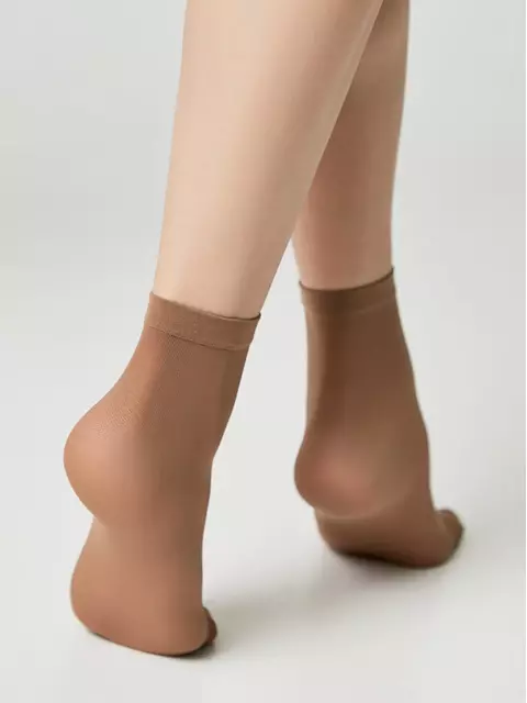 Носки женские tulle (2 пары) bronz, 21С-186СП, 36-39 (23-25), CONTE ELEGANT,  - 3