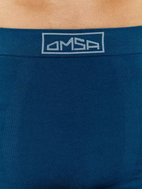 Боксеры мужские бесшовные omsa omu 2221s blu, , 52 (2XL), OMSA, - 3