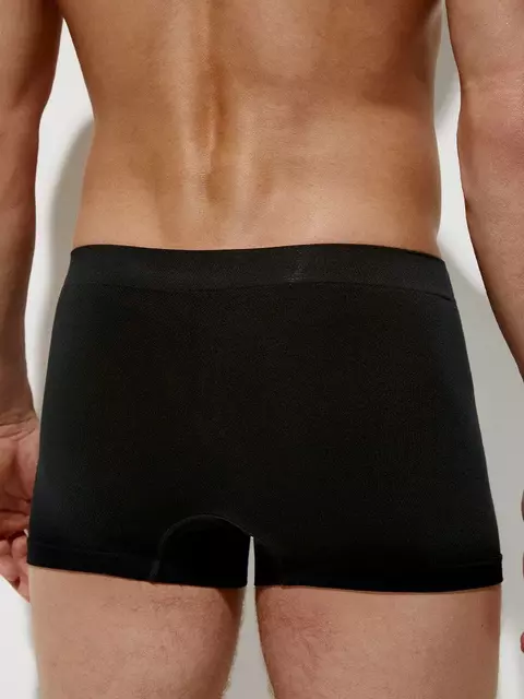 Трусы мужские боксеры бесшовные omsa omb 2235 viscose nero, , 52 (2XL), OMSA, - 2