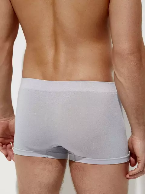 Трусы мужские боксеры бесшовные omsa omb 2235 viscose grigio, , 50 (XL), OMSA, - 2