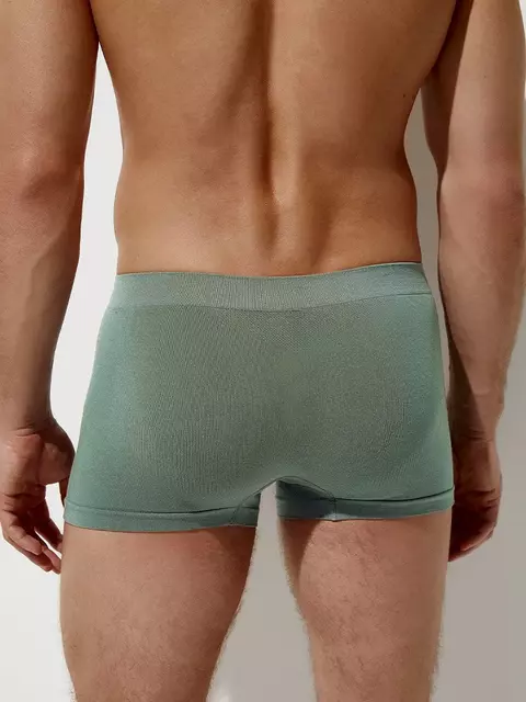 Трусы мужские боксеры бесшовные omsa omb 2235 viscose menta, , 50 (XL), OMSA, - 2