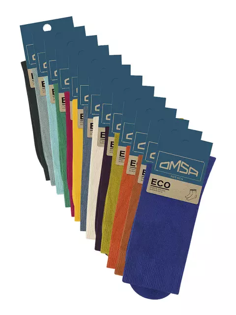 Мужские классические всесезонные носки omsa eco 401 colors terracotta, , 45-47 (29-31), OMSA, - 2