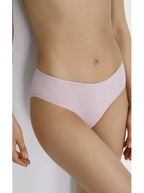 Трусы женские «слипы» c высокой линией талии omsa omd 2221s soft slip midi rosa antico, , 46 (M), OMSA, - 1