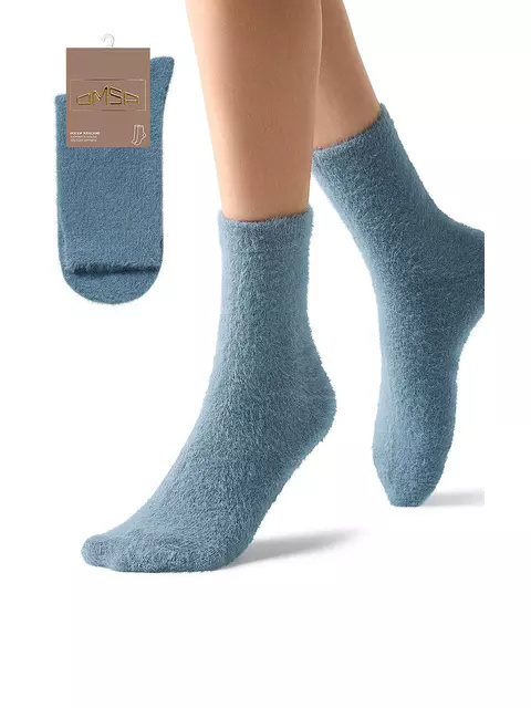 Женские «пушистые» зимние носки omsa comfort 350 jeans, , 39-41 (25-27), OMSA, - 1