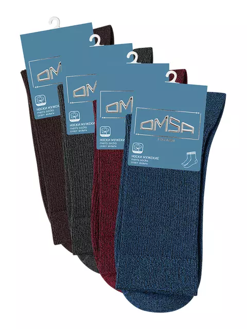 Мужские зимние носки omsa comfort 301 blu melange, , 45-47 (29-31), OMSA, - 2