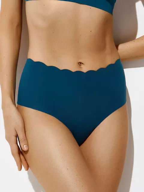 Трусы женские «слипы» omsa omd 2232b invisible slip maxi blu marino, , 44 (S), OMSA, - 1