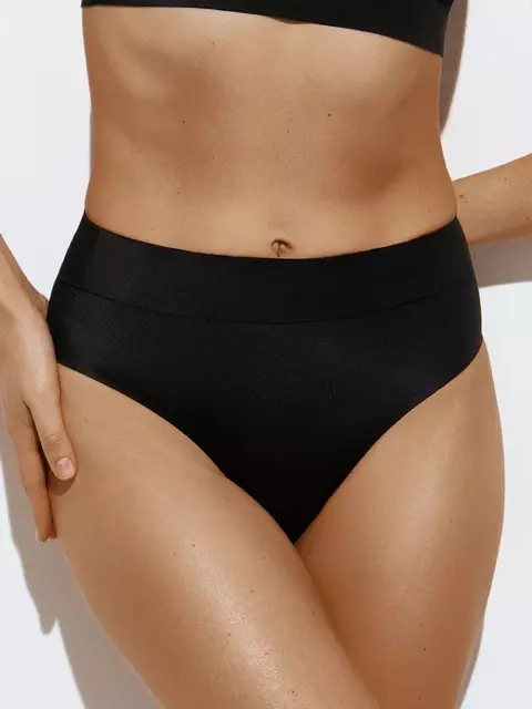 Трусы «слипы» женские omsa omd 2241b invisible slip alto nero, , 46 (M), OMSA, - 1