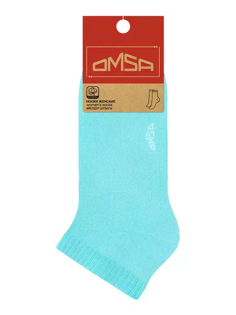 Женские укороченные носки omsa eco 252 turchese, , 39-41 (25-27), OMSA, - 5