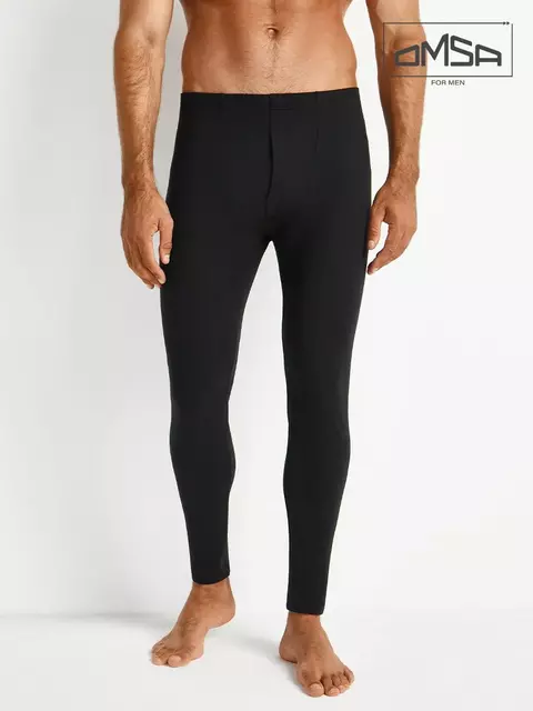 Кальсоны мужские "термо" omsa omu 3021t pv nero, , 54 (3XL), OMSA, - 3
