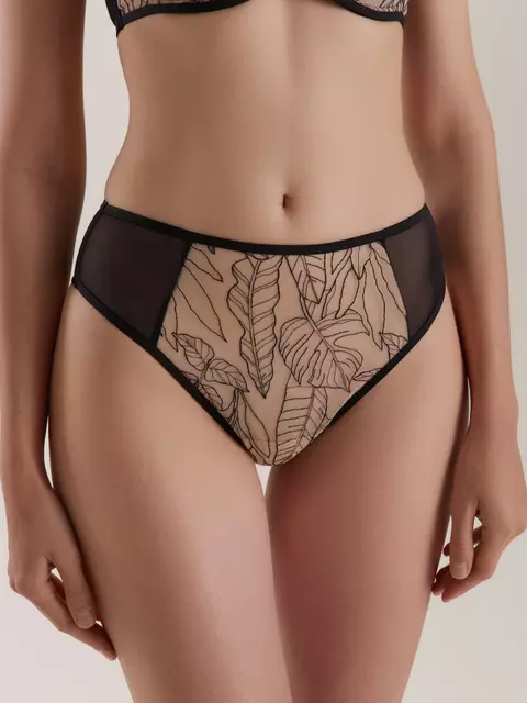 Трусы танга с высокой линией талии conte tattoo tp6214 черный, 25С-0034КСП, 102/L, CONTE,  - 1