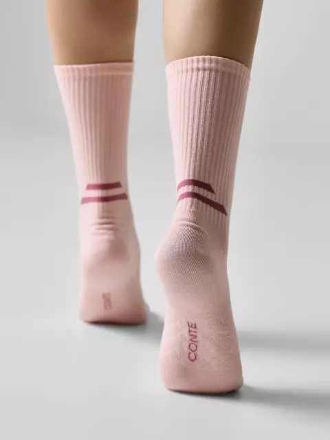 Удлинённые носки sport 1105 светло-розовый, 25С-200СП, 36-38 (23-25), CONTE ELEGANT,  - 3