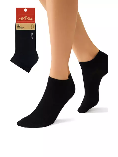 Женские укороченные носки omsa eco 252 nero, , 39-41 (25-27), OMSA, - 1