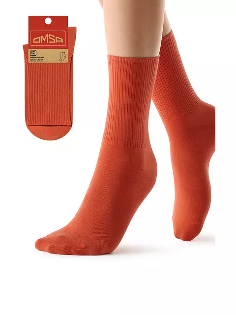 Женские высокие носки omsa eco 254 terracotta, , 39-41 (25-27), OMSA, - 1