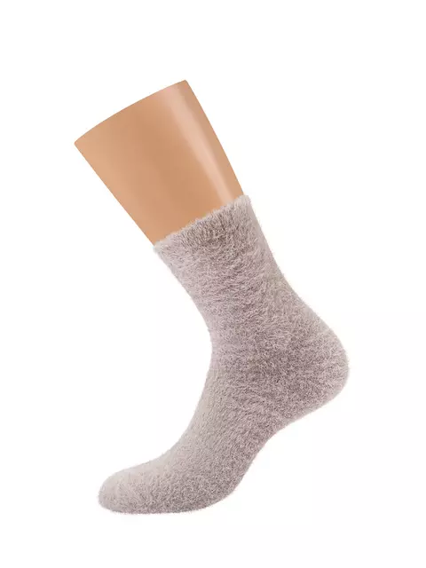 Женские «пушистые» зимние носки omsa comfort 352 cappuccino, , 39-41 (25-27), OMSA, - 2