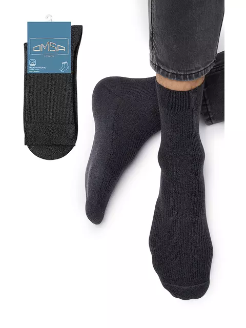Мужские зимние носки omsa comfort 301 grigio melange, , 45-47 (29-31), OMSA, - 1