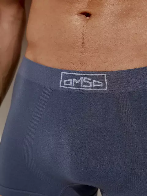 Трусы мужские боксеры бесшовные omsa omb 2235 viscose grafite, , 54 (3XL), OMSA, - 3