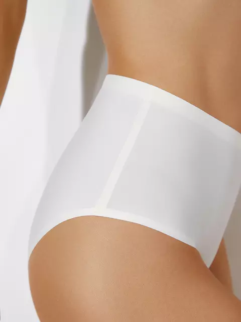 Женские трусы-слипы с высокой линией талии omsa omd 2231b invisible slip maxi avorio, , 46 (M), OMSA, - 2