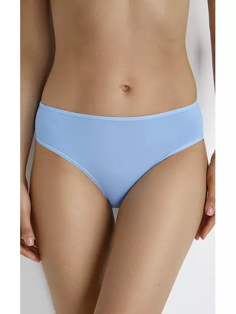 Трусы женские «слипы» c высокой линией талии omsa omd 2221s soft slip midi cielo, , 44 (S), OMSA, - 1