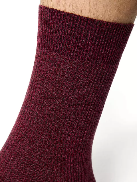 Мужские зимние носки omsa comfort 301 bordo melange, , 45-47 (29-31), OMSA, - 3