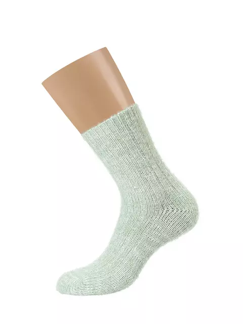 Высокие женские зимние носки с люрексом omsa comfort 353 menta, , 39-41 (25-27), OMSA, - 2