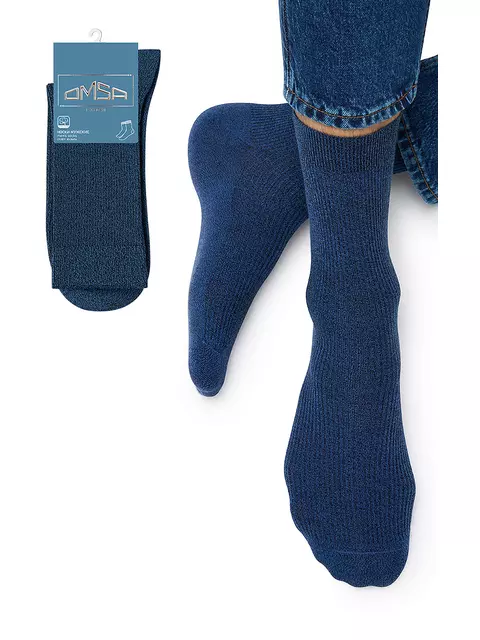 Мужские зимние носки omsa comfort 301 blu melange, , 45-47 (29-31), OMSA, - 1