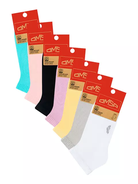 Женские укороченные носки omsa eco 252 turchese, , 39-41 (25-27), OMSA, - 2