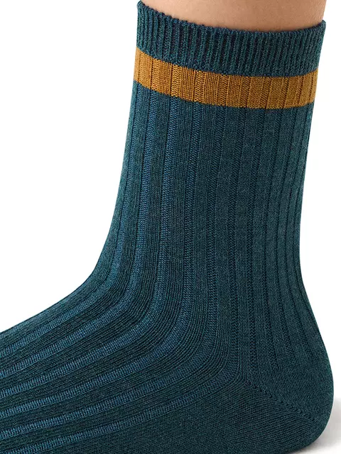 Женские высокие зимние носки с шерстью omsa comfort 355 oceania, , 39-41 (25-27), OMSA, - 3