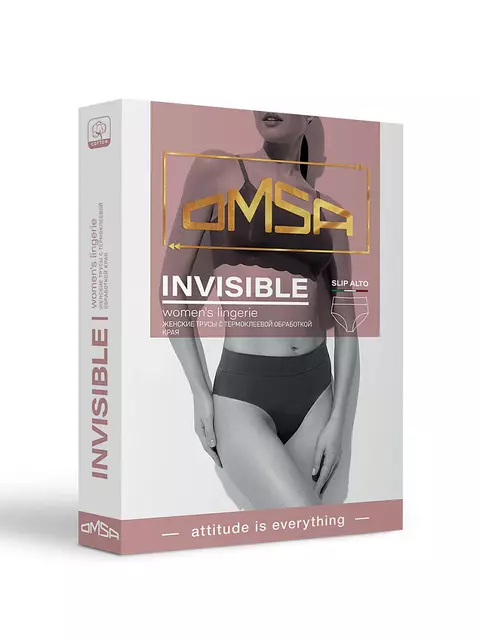Трусы «слипы» женские omsa omd 2241b invisible slip alto militari, , 52 (2XL), OMSA, - 6