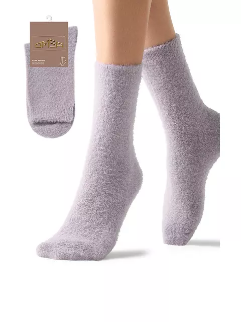 Женские «пушистые» зимние носки omsa comfort 350 lilla, , 39-41 (25-27), OMSA, - 1