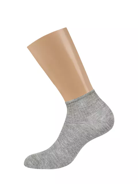 Короткие женские носки omsa eco 253 grigio melange, , 35-38 (23-25), OMSA, - 3
