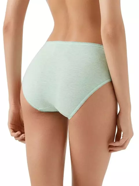 Трусы-слипы с широким бочком из хлопка minimi bo222 slip menta, , 50 (XL), MINIMI, - 2