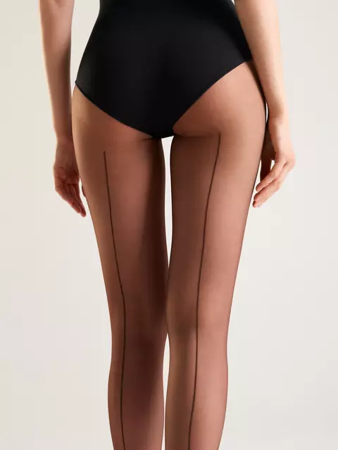 Колготки c имитацией шва conte line chocolate, 20С-45СП, 3, CONTE ELEGANT,  - 4