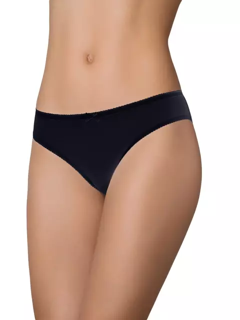 Женские трусы слипы из хлопка minimi bo221 slip nero, , 42 (XS), MINIMI, - 4