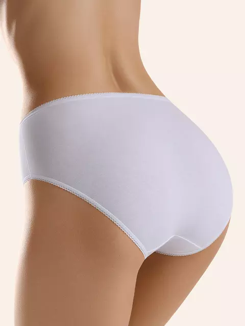 Трусы-слипы с широким бочком из хлопка minimi bo222 slip bianco, , 52 (2XL), MINIMI, - 2