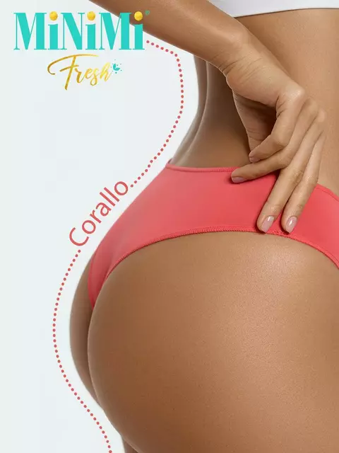 Женские трусы бразилиана minimi 2610 brasiliana corallo, , 46 (M), MINIMI, - 2