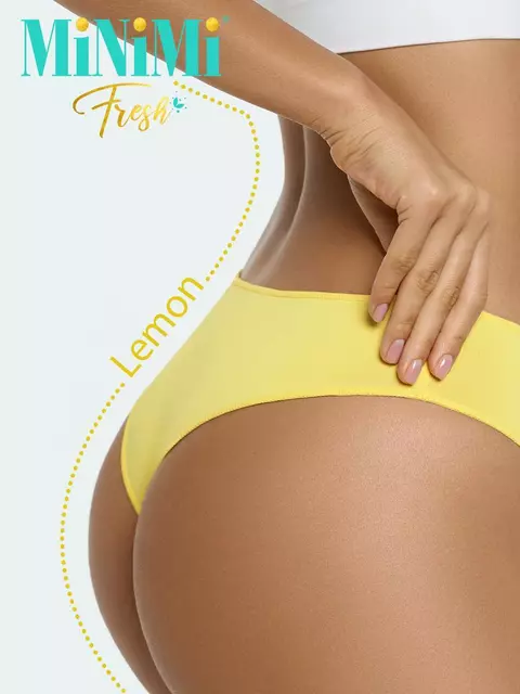 Женские трусы бразилиана minimi 2610 brasiliana lemon, , 46 (M), MINIMI, - 2