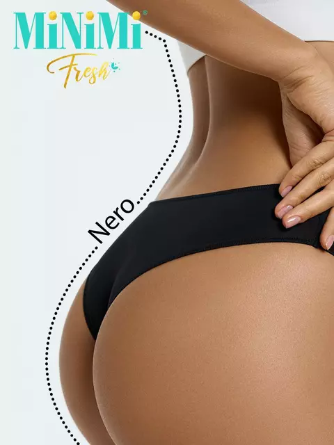 Женские трусы бразилиана minimi 2610 brasiliana nero, , 42 (XS), MINIMI, - 3